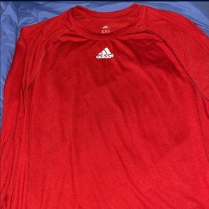 Adidas mens long sleeve performance shirt size small